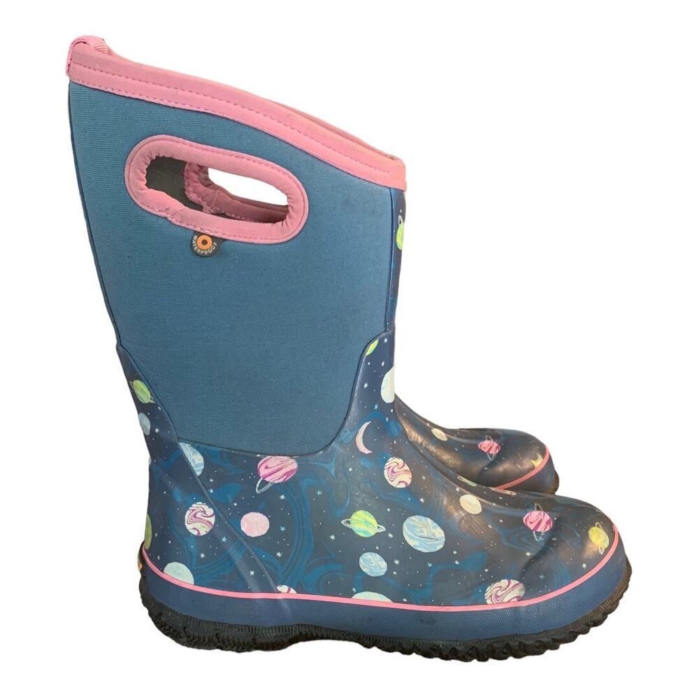 Bogs Classic Planets Kid's Winter Waterproof Boots - Youth Size 5